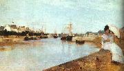 Berthe Morisot The Harbor at Lorient oil painting picture wholesale